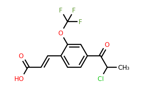1807387-87-6 | 4-(2-Chloropropanoyl)-2-(trifluoromethoxy)cinnamic acid