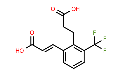 1807387-95-6 | 2-(2-Carboxyethyl)-3-(trifluoromethyl)cinnamic acid