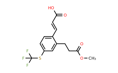 1807388-74-4 | 2-(3-Methoxy-3-oxopropyl)-4-(trifluoromethylthio)cinnamic acid