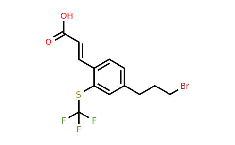 1807388-85-7 | 4-(3-Bromopropyl)-2-(trifluoromethylthio)cinnamic acid
