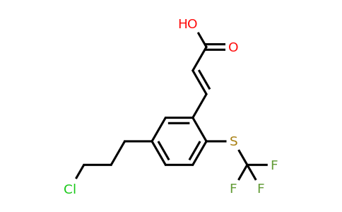 1807388-90-4 | 5-(3-Chloropropyl)-2-(trifluoromethylthio)cinnamic acid