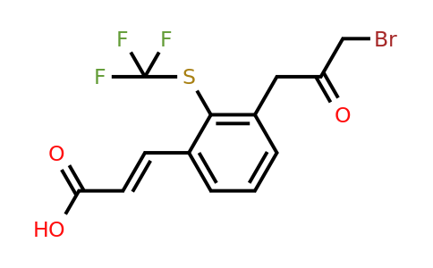 1807389-15-6 | 3-(3-Bromo-2-oxopropyl)-2-(trifluoromethylthio)cinnamic acid
