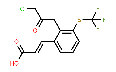 1807389-26-9 | 2-(3-Chloro-2-oxopropyl)-3-(trifluoromethylthio)cinnamic acid