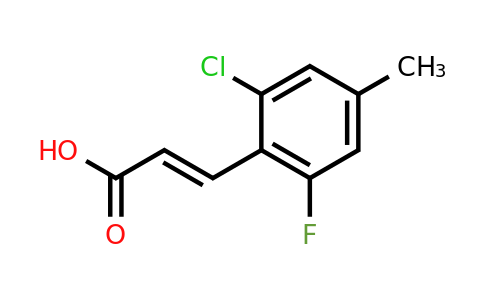 2-Chloro-6-fluoro-4-methylcinnamic acid