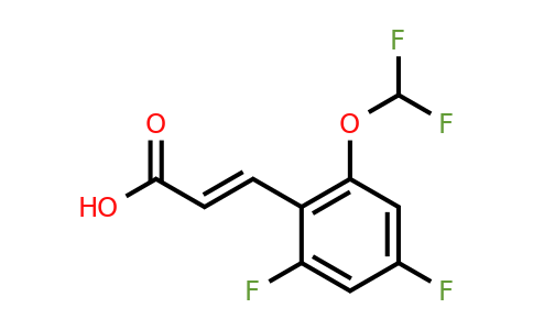 1807389-88-3 | 2,4-Difluoro-6-(difluoromethoxy)cinnamic acid
