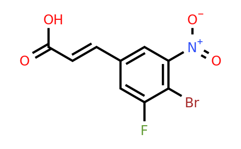 1807390-50-6 | 4-Bromo-3-fluoro-5-nitrocinnamic acid