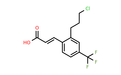 1807391-26-9 | 2-(3-Chloropropyl)-4-(trifluoromethyl)cinnamic acid