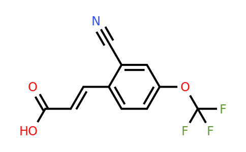 1807391-40-7 | 2-Cyano-4-(trifluoromethoxy)cinnamic acid