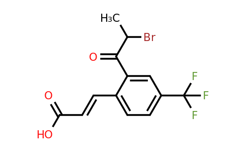 1807391-72-5 | 2-(2-Bromopropanoyl)-4-(trifluoromethyl)cinnamic acid