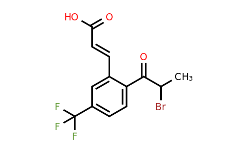 1807391-78-1 | 2-(2-Bromopropanoyl)-5-(trifluoromethyl)cinnamic acid