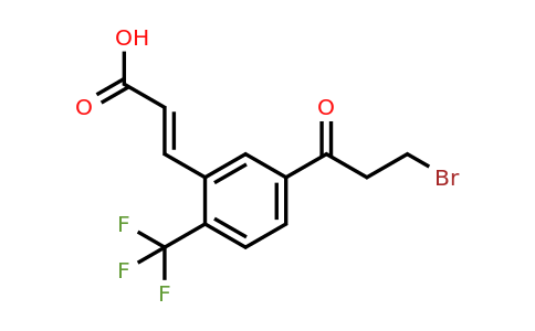 1807391-81-6 | 5-(3-Bromopropanoyl)-2-(trifluoromethyl)cinnamic acid