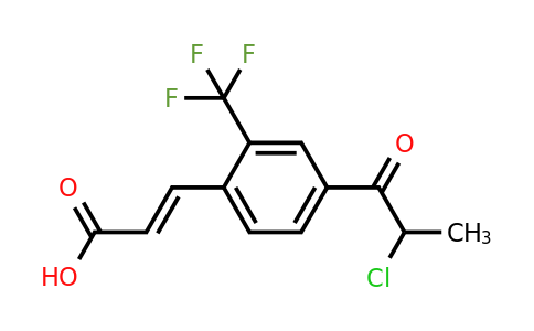 1807391-86-1 | 4-(2-Chloropropanoyl)-2-(trifluoromethyl)cinnamic acid