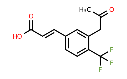 1807391-89-4 | 3-(2-Oxopropyl)-4-(trifluoromethyl)cinnamic acid