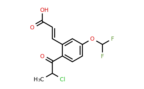 1807391-92-9 | 2-(2-Chloropropanoyl)-5-(difluoromethoxy)cinnamic acid