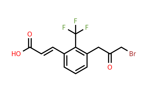 1807392-00-2 | 3-(3-Bromo-2-oxopropyl)-2-(trifluoromethyl)cinnamic acid
