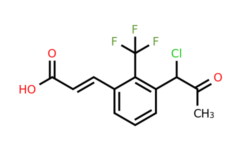 1807392-07-9 | 3-(1-Chloro-2-oxopropyl)-2-(trifluoromethyl)cinnamic acid