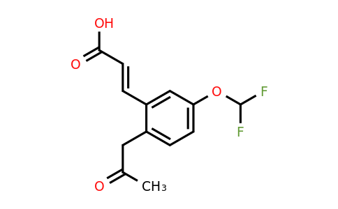 1807392-09-1 | 5-(Difluoromethoxy)-2-(2-oxopropyl)cinnamic acid