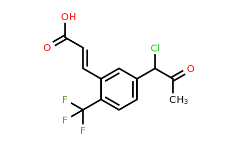 1807392-10-4 | 5-(1-Chloro-2-oxopropyl)-2-(trifluoromethyl)cinnamic acid