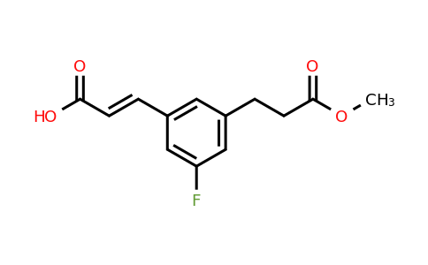 1807392-30-8 | 3-Fluoro-5-(3-methoxy-3-oxopropyl)cinnamic acid