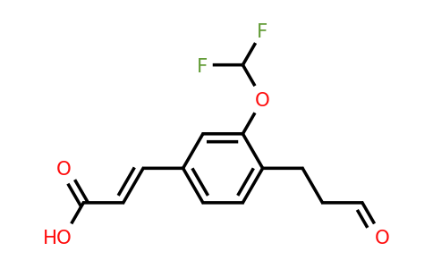 1807392-68-2 | 3-(Difluoromethoxy)-4-(3-oxopropyl)cinnamic acid