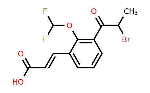 1807392-79-5 | 3-(2-Bromopropanoyl)-2-(difluoromethoxy)cinnamic acid
