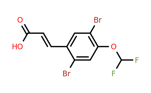 1807392-86-4 | 2,5-Dibromo-4-(difluoromethoxy)cinnamic acid