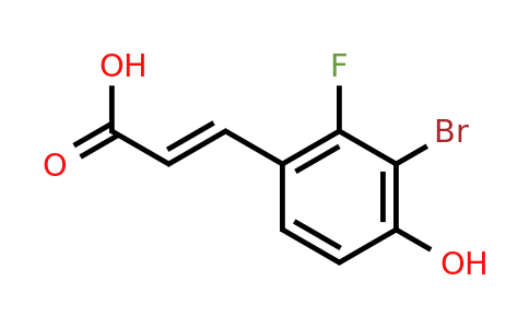 1807392-87-5 | 3-Bromo-2-fluoro-4-hydroxycinnamic acid