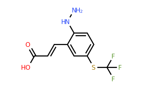 1807393-32-3 | 2-Hydrazinyl-5-(trifluoromethylthio)cinnamic acid