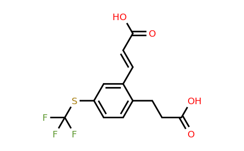 1807393-37-8 | 2-(2-Carboxyethyl)-5-(trifluoromethylthio)cinnamic acid
