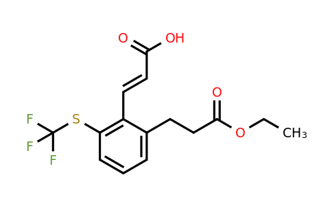 1807393-41-4 | 2-(3-Ethoxy-3-oxopropyl)-6-(trifluoromethylthio)cinnamic acid