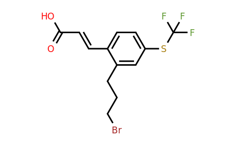 1807393-44-7 | 2-(3-Bromopropyl)-4-(trifluoromethylthio)cinnamic acid