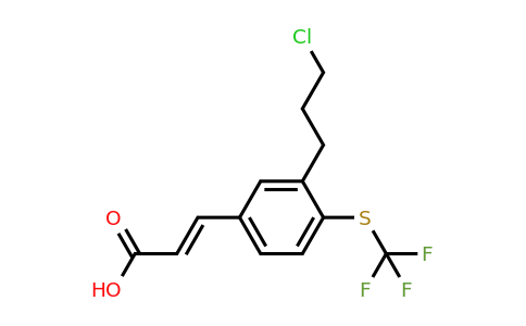 1807393-50-5 | 3-(3-Chloropropyl)-4-(trifluoromethylthio)cinnamic acid