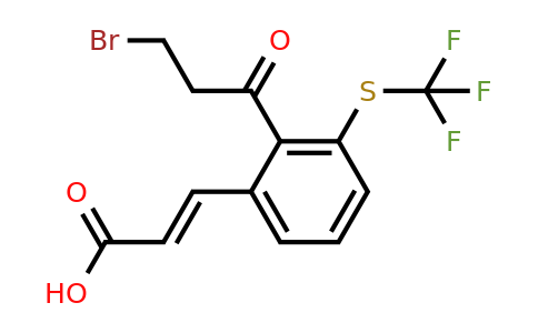 1807393-65-2 | 2-(3-Bromopropanoyl)-3-(trifluoromethylthio)cinnamic acid