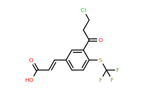 1807393-73-2 | 3-(3-Chloropropanoyl)-4-(trifluoromethylthio)cinnamic acid
