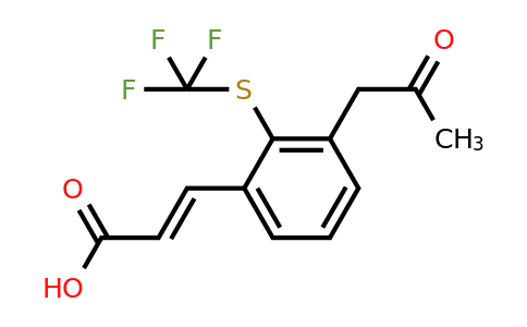 1807393-76-5 | 3-(2-Oxopropyl)-2-(trifluoromethylthio)cinnamic acid