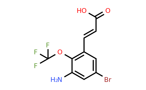 1807393-90-3 | 3-Amino-5-bromo-2-(trifluoromethoxy)cinnamic acid