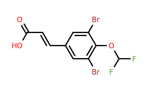 1807394-35-9 | 3,5-Dibromo-4-(difluoromethoxy)cinnamic acid