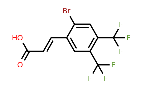 1807394-91-7 | 4,5-Bis(trifluoromethyl)-2-bromocinnamic acid