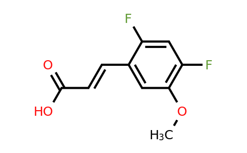 1807394-95-1 | 2,4-Difluoro-5-methoxycinnamic acid