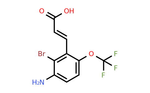 1807395-41-0 | 3-Amino-2-bromo-6-(trifluoromethoxy)cinnamic acid