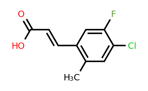 1807395-60-3 | 4-Chloro-5-fluoro-2-methylcinnamic acid