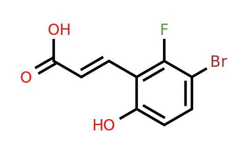 1807395-65-8 | 3-Bromo-2-fluoro-6-hydroxycinnamic acid