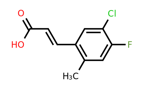 1807395-68-1 | 5-Chloro-4-fluoro-2-methylcinnamic acid