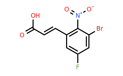 1807395-78-3 | 3-Bromo-5-fluoro-2-nitrocinnamic acid