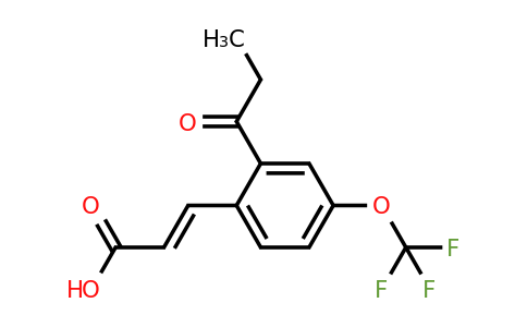 1807395-80-7 | 2-Propionyl-4-(trifluoromethoxy)cinnamic acid