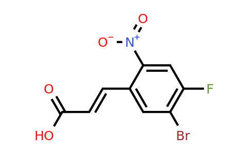 1807395-83-0 | 5-Bromo-4-fluoro-2-nitrocinnamic acid
