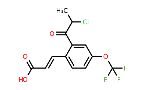 1807395-96-5 | 2-(2-Chloropropanoyl)-4-(trifluoromethoxy)cinnamic acid
