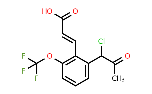 1807396-11-7 | 2-(1-Chloro-2-oxopropyl)-6-(trifluoromethoxy)cinnamic acid