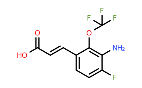 1807396-26-4 | 3-Amino-4-fluoro-2-(trifluoromethoxy)cinnamic acid