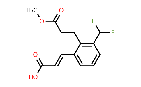 1807396-57-1 | 3-(Difluoromethyl)-2-(3-methoxy-3-oxopropyl)cinnamic acid